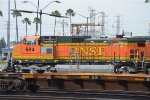 BNSF Ex Santa Fe Dash 9 684 resting in Commerce